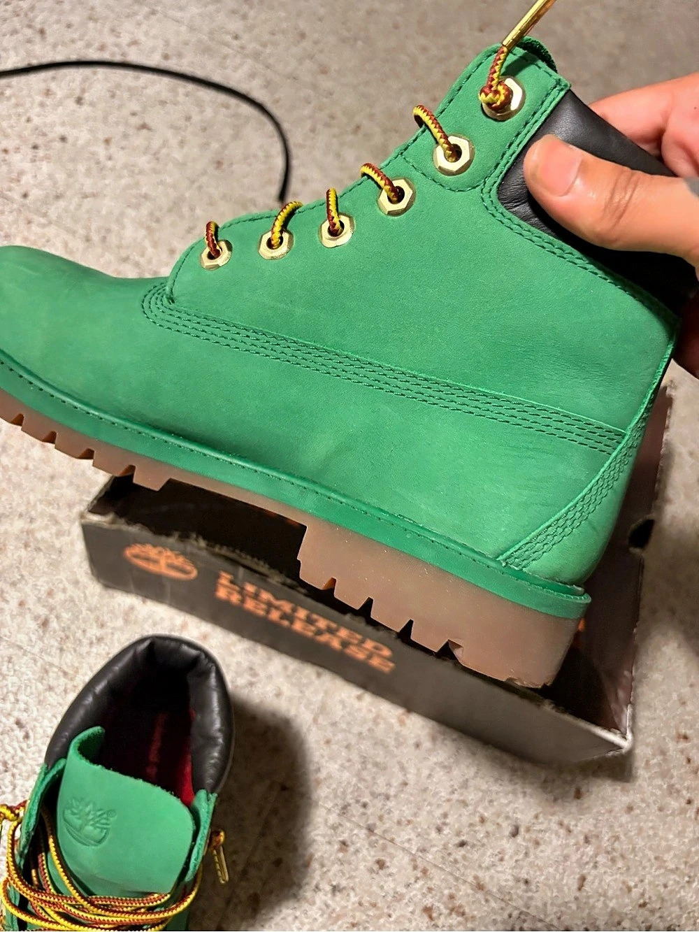 Timberland Premium 6-Inch Waterproof Boot Green & Black Limited Release